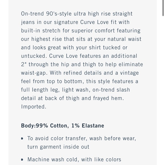 Abercrombie Curve Love Jean - Picture 8 of 8